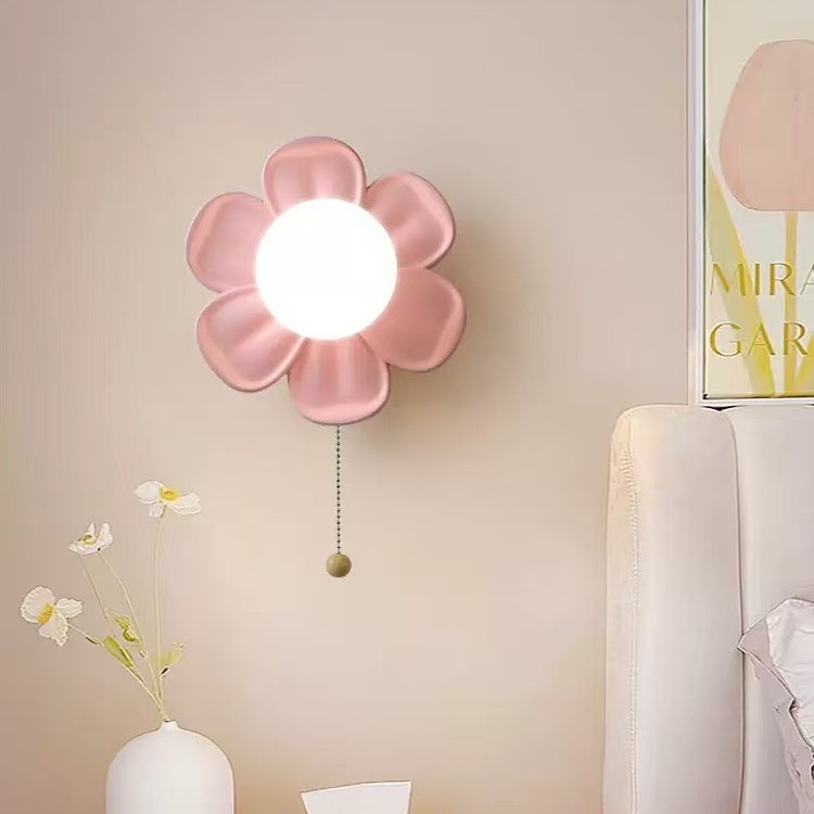 Modern Flower Wall Sconce with - Baby Nursery Wall Lights ulasan dan harga