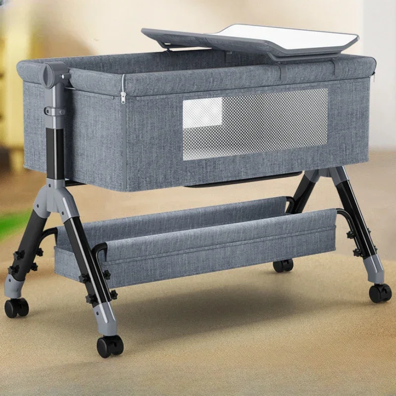 Movable Splicing Crib Foldable - Baby Nursery Trolley ulasan dan harga