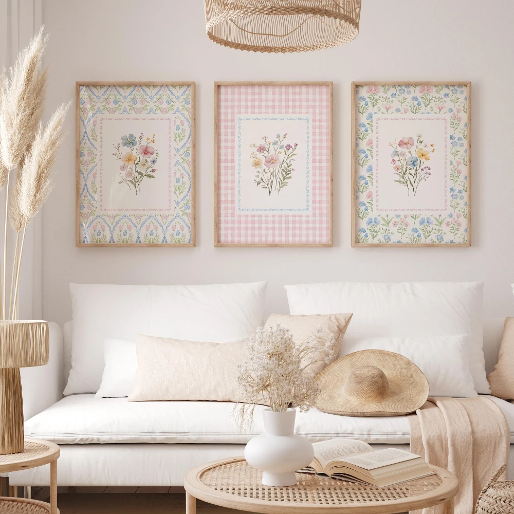 3pcs frameless Canvas Painting - Baby Nursery Frames ulasan dan harga