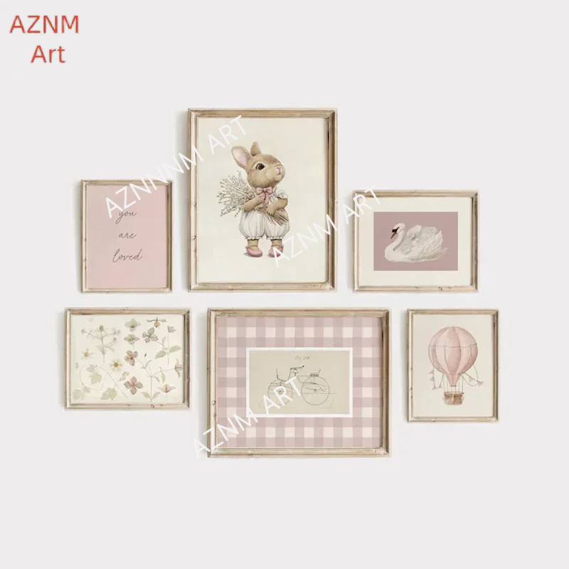 Pink Nursery Gallery Art Wall  - Baby Nursery Wall Lights ulasan dan harga